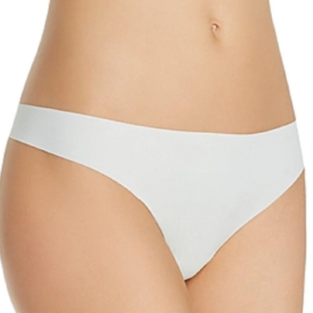 Calvin Klein Women's Invisibles Thong Panty Underwear, Pastel Light Green, XL